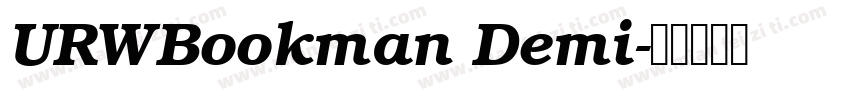 URWBookman Demi字体转换